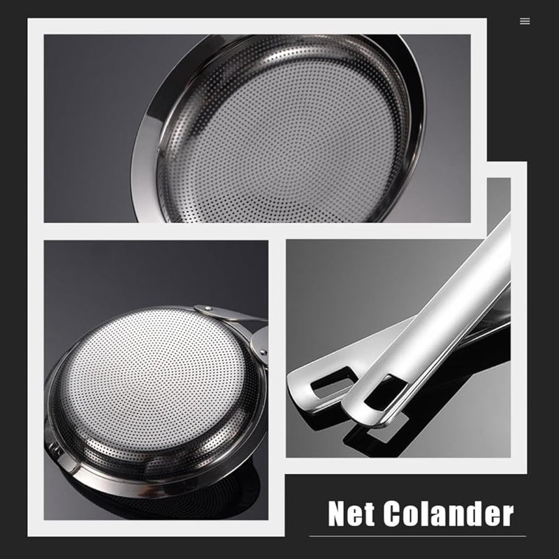 Stainless Steel Fine Mesh Skimmer Ladle For Kitchen Cooking Hot Pot Oil Draining - Image 3